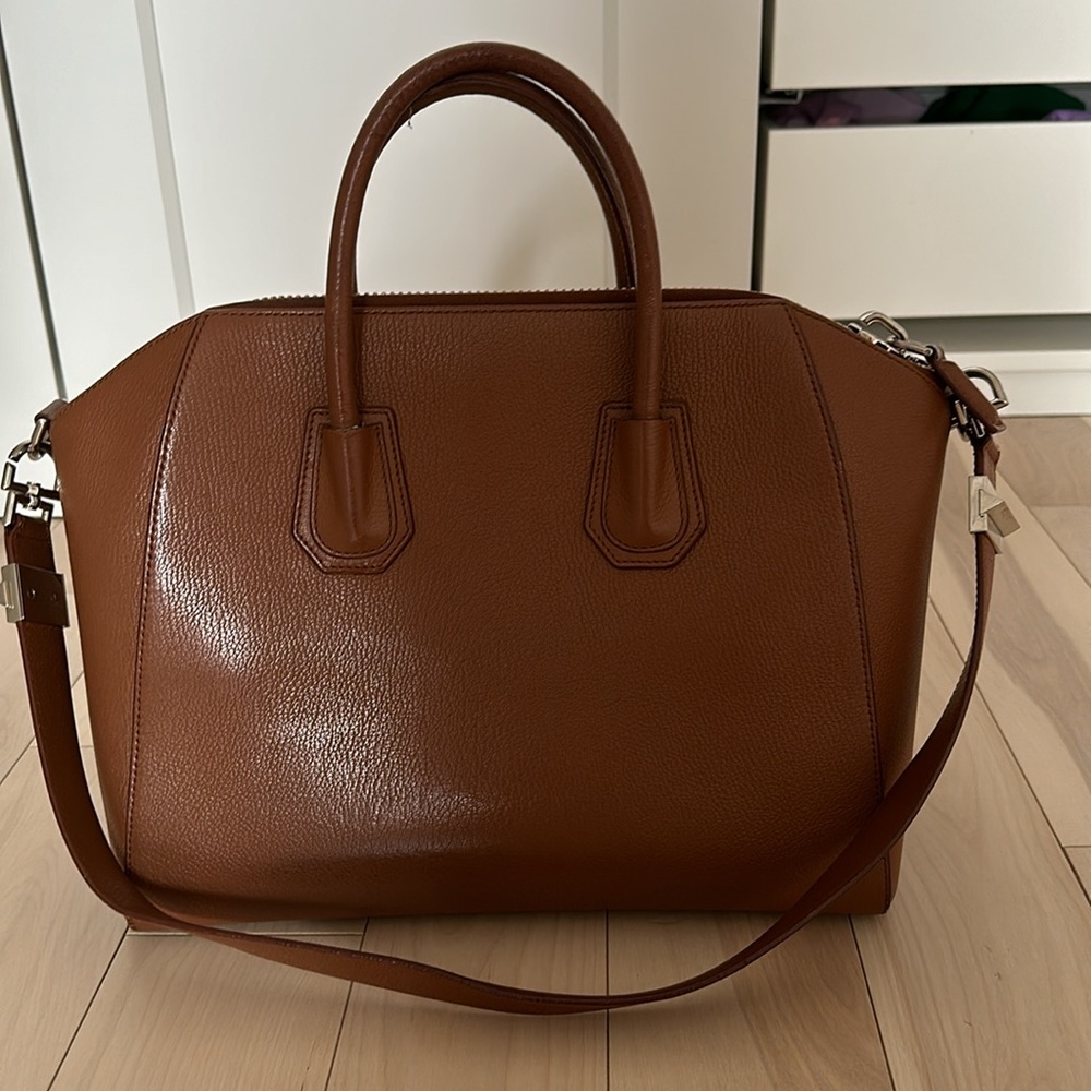 Givenchy Antigona Cognac Leather Satchel MEDIUM - Picture 3 of 9